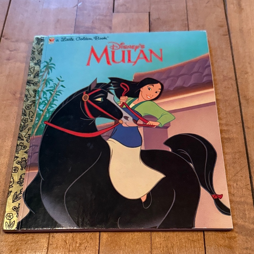 Disney Mulan Little Golden Book — White, Red, Green